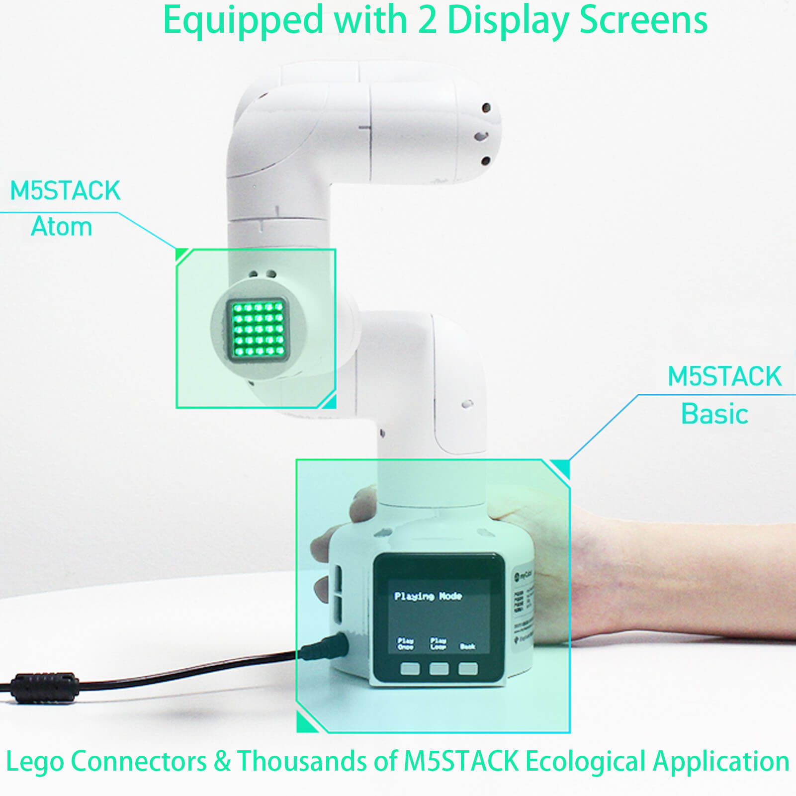 Elephant Robotics myCobot 280 M5Stack 2023 - 6 DOF Collaborative Robot ( Dual Screen Version)