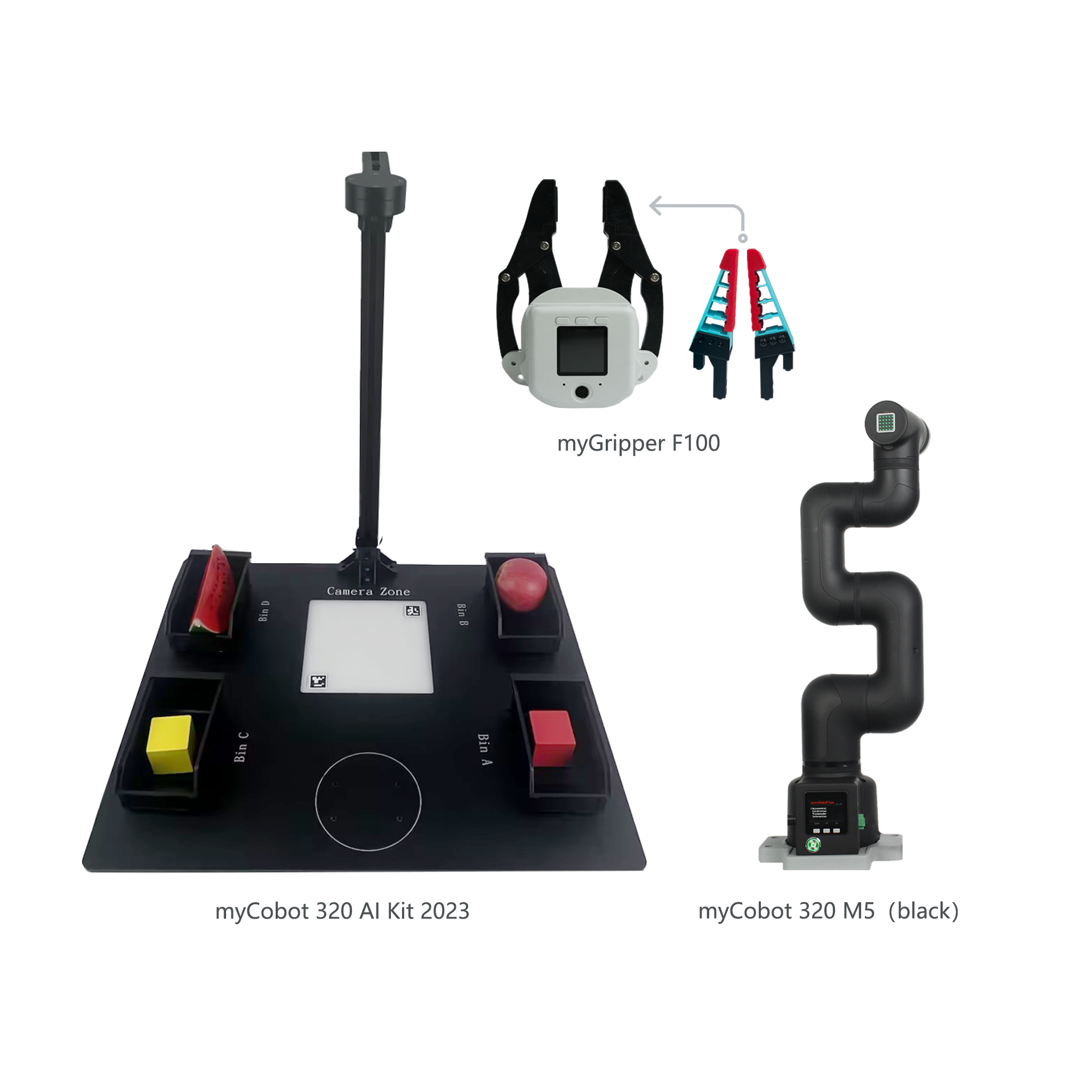 Artificial Intelligence (AI) 3D Vision Kit for myCobot 320 Desktop Robotic Arms with Camera