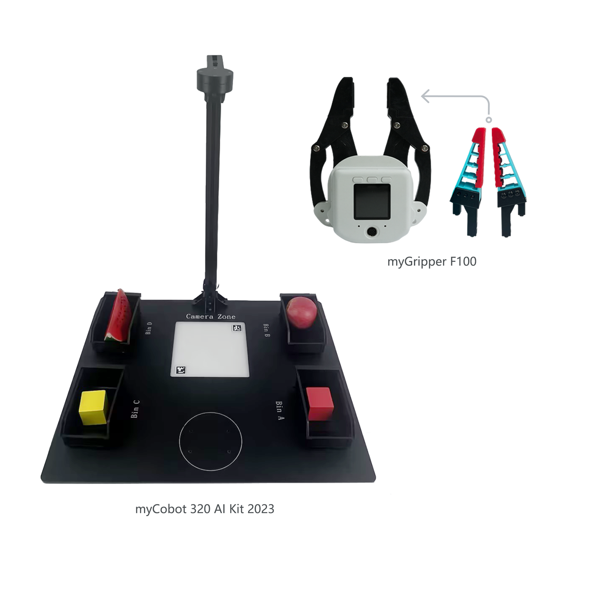 Artificial Intelligence (AI) 3D Vision Kit for myCobot 320 Desktop Robotic Arms with Camera