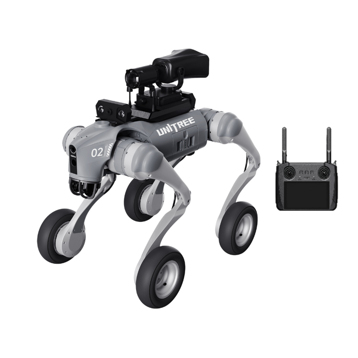 Unitree Go2-W Ent AI Quadruped Robot Dog with Wheels for Industrial Ap