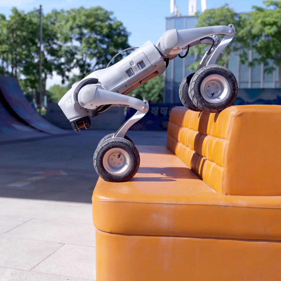 Unitree GO2-W AI Quadruped Robot Dog with Wheels