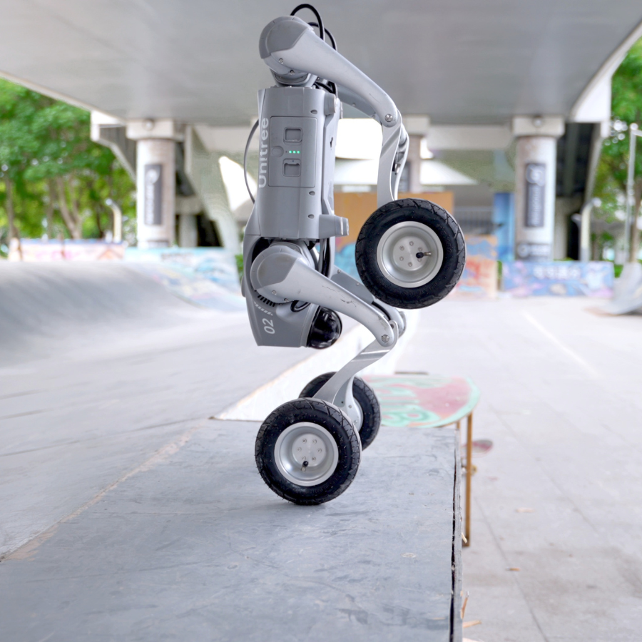 Unitree GO2-W AI Quadruped Robot Dog with Wheels