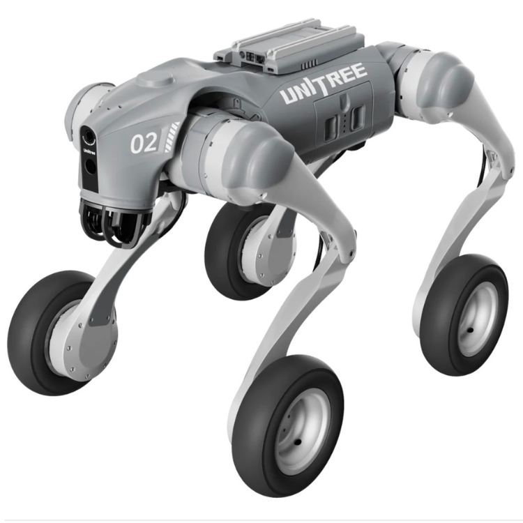 Unitree GO2-W AI Quadruped Robot Dog with Wheels