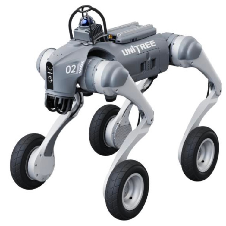 Unitree GO2-W AI Quadruped Robot Dog with Wheels