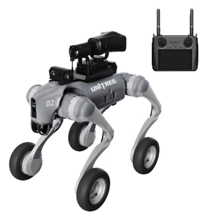 Unitree GO2-W AI Quadruped Robot Dog with Wheels
