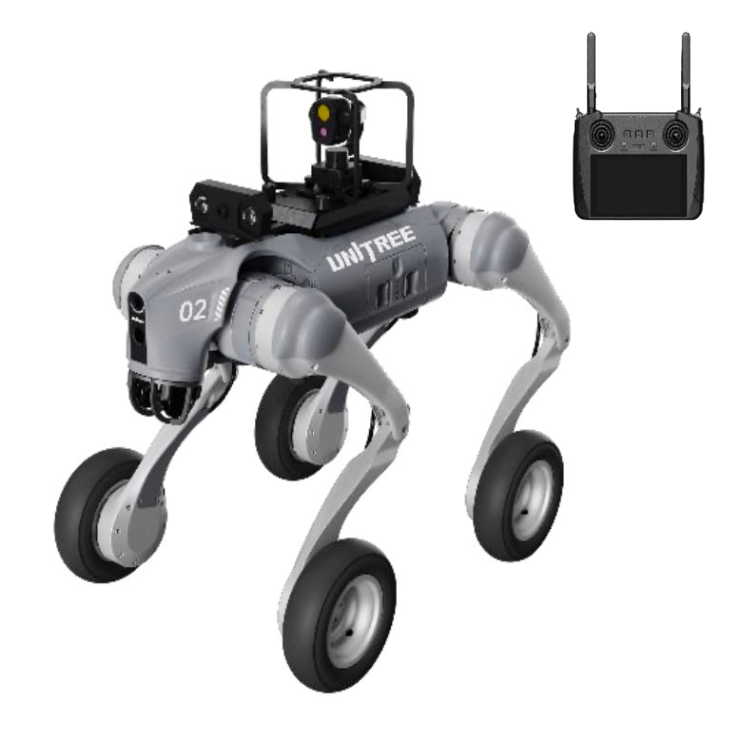 Unitree GO2-W AI Quadruped Robot Dog with Wheels