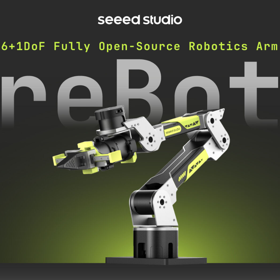 Seeed Studio reBot Arm B601-DM – 6+1 DoF Open-Source Robotic Arm| 1.5 kg Payload | 767 mm Reach