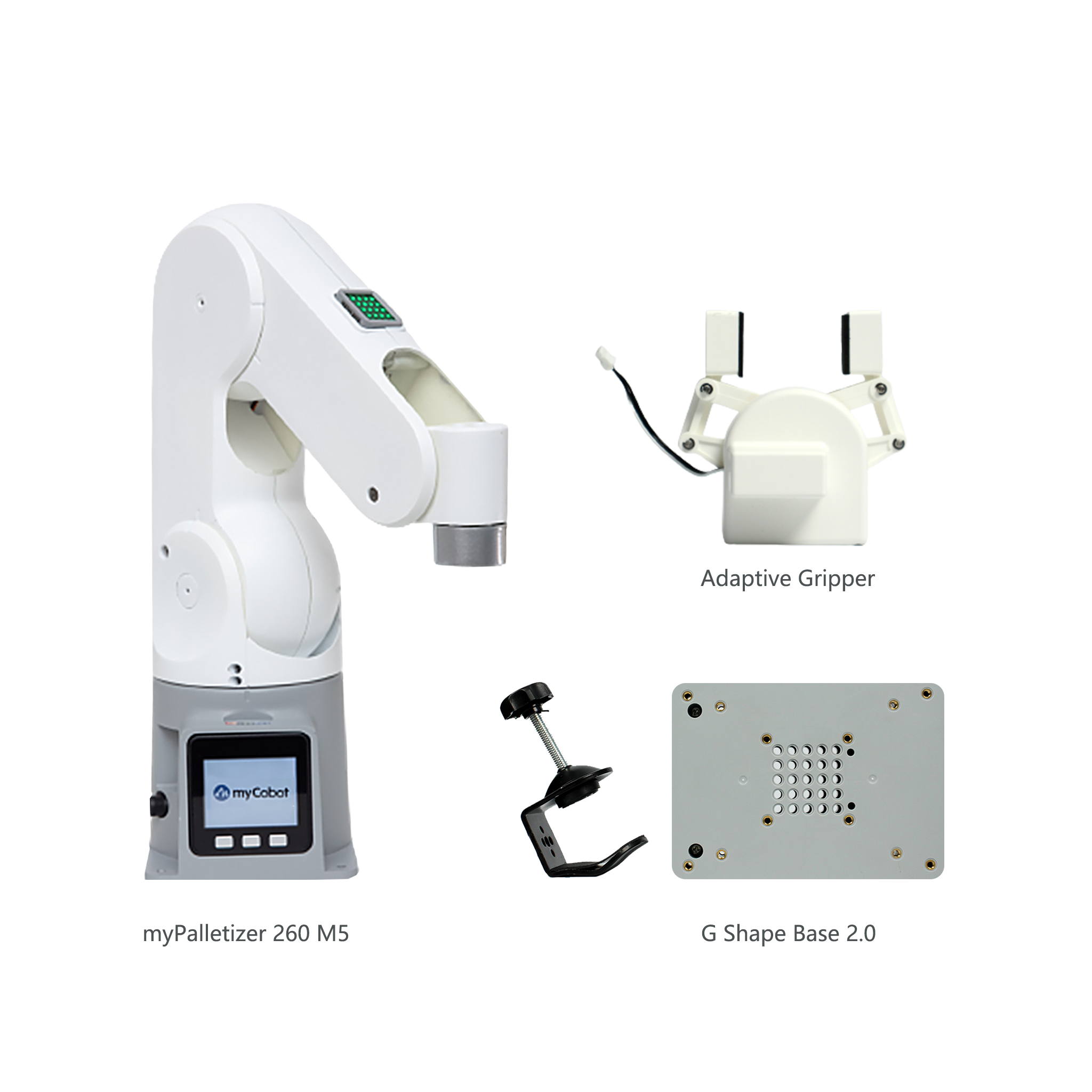 Elephant Robotics myPalletizer 260 M5Stack - The Most Compact 4-Axis Robotic Arm (Dual Screen Version)