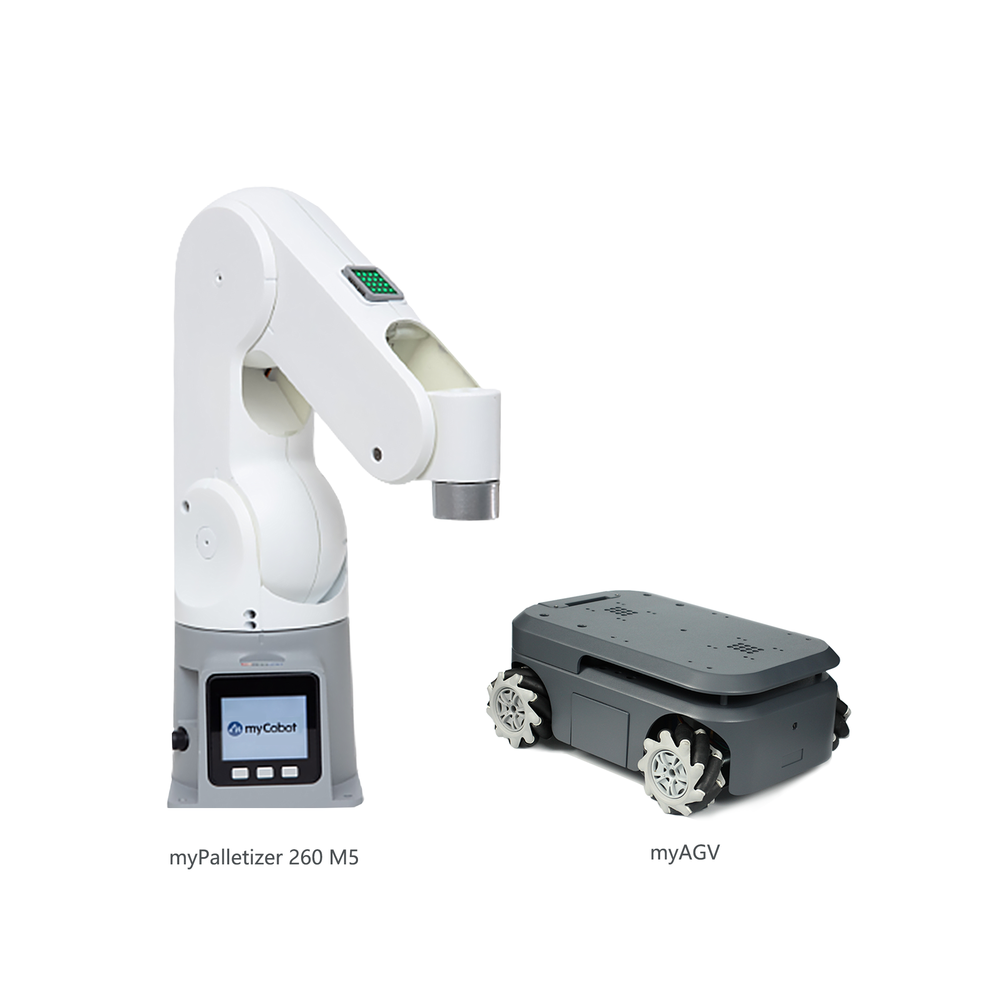 Elephant Robotics myPalletizer 260 M5Stack - The Most Compact 4-Axis Robotic Arm (Dual Screen Version)
