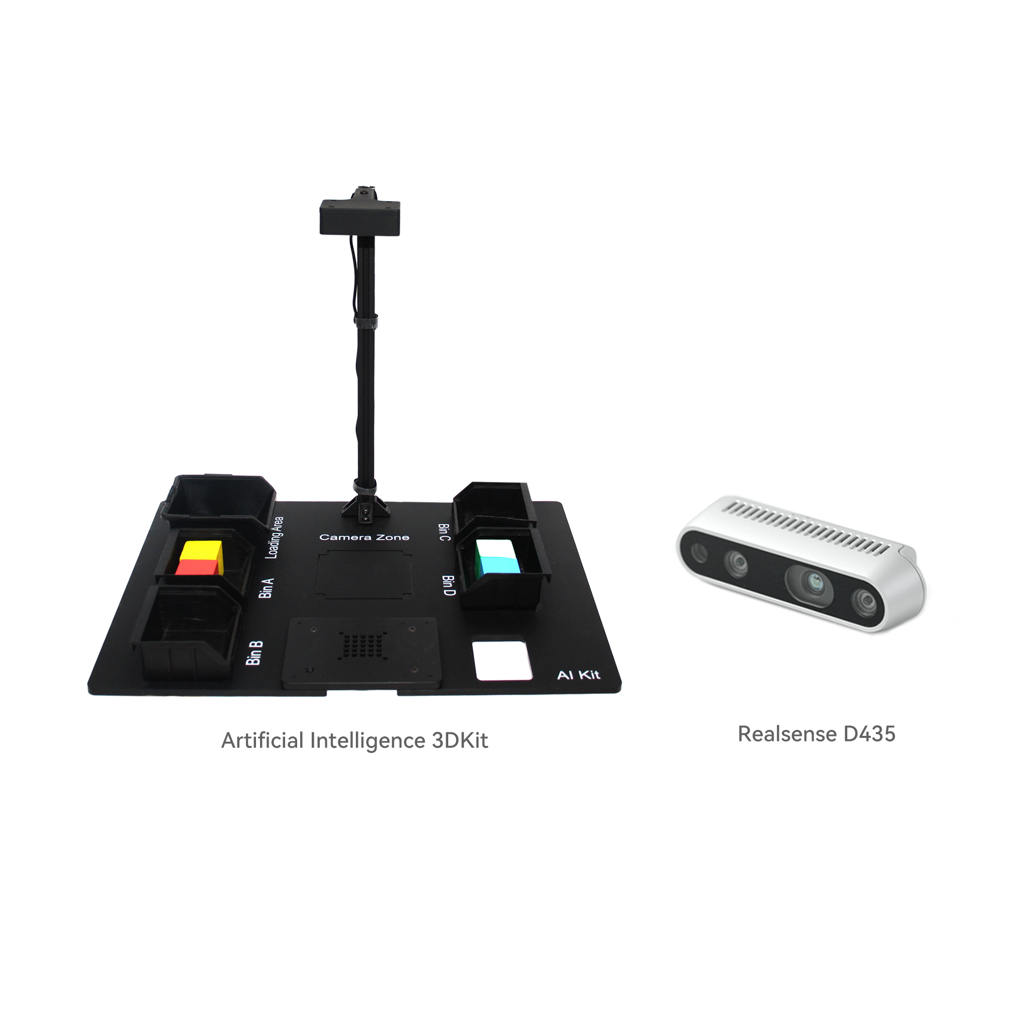 Artificial Intelligence (AI) 3D Vision Kit for myCobot 280/mechArm/myPalletizer Desktop Robotic Arms with Camera